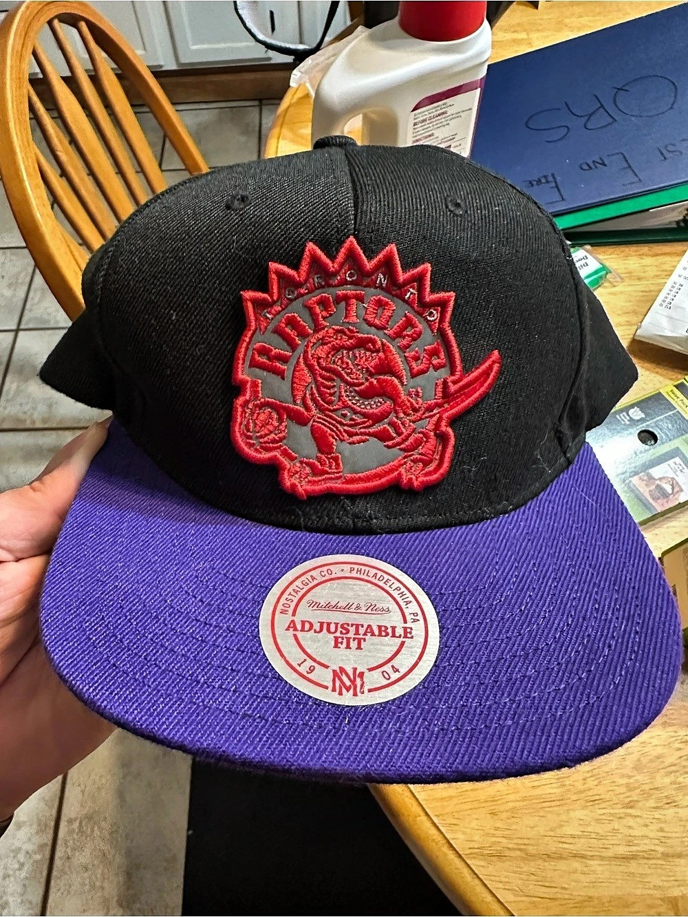 Mitchell & Ness Toronto Raptors Adjustable Fit HWC Snapback Hat